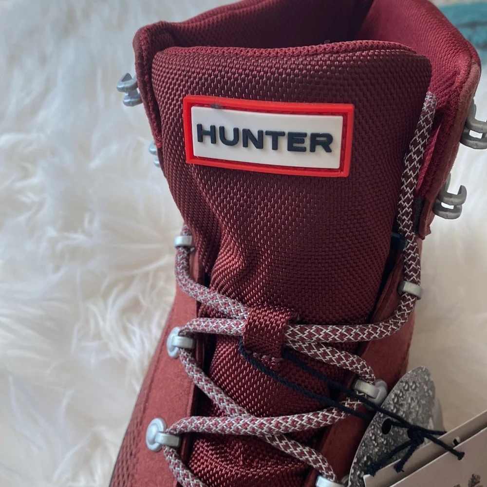 OFFER 🎁 Hunter Explorer Mid Lace Boot Women’s 7 - Picture 4 of 13